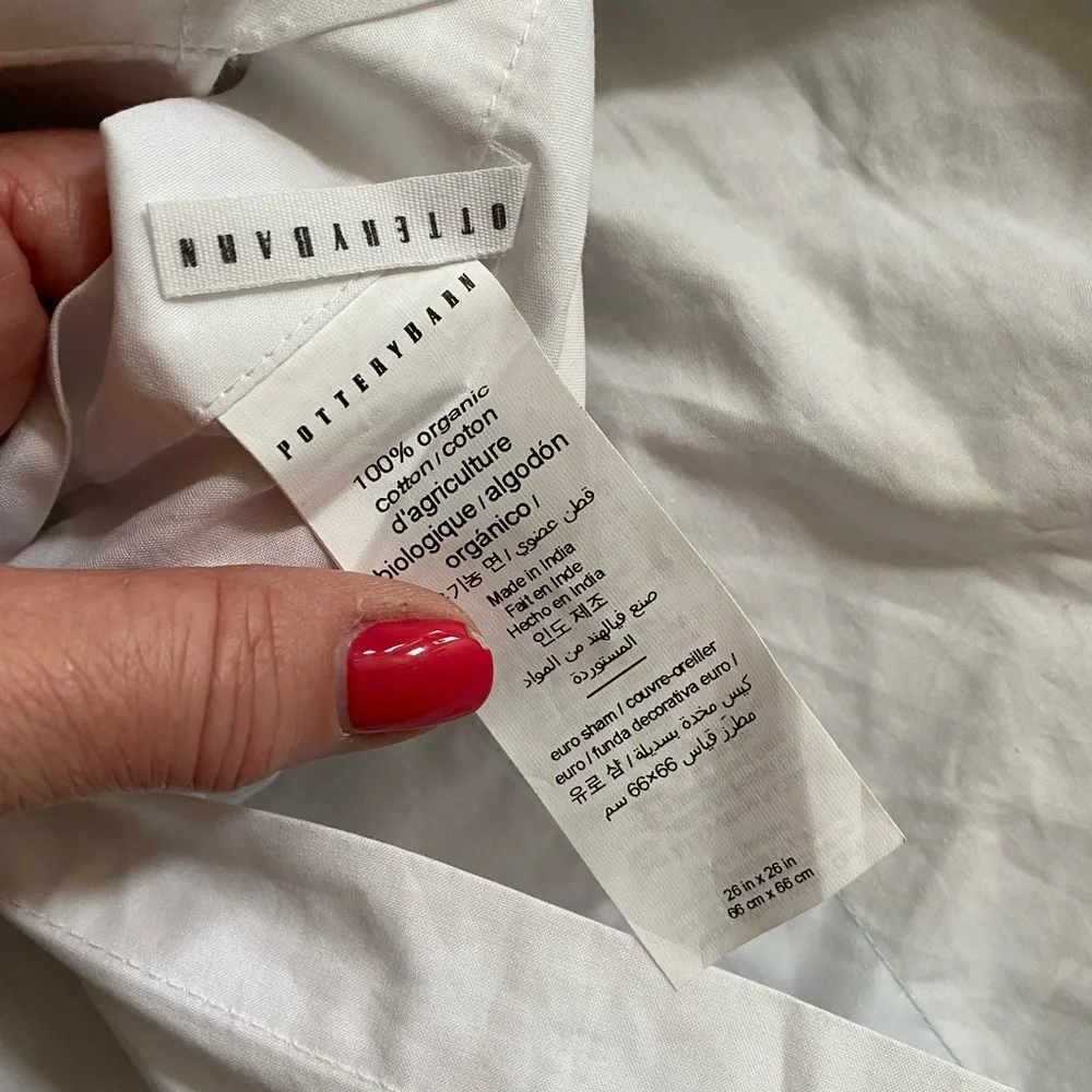 Pottery Barn pillow sham